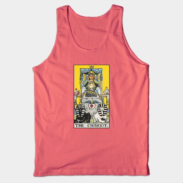 The Chariot tarot card Tank Top by Nate's World of Tees